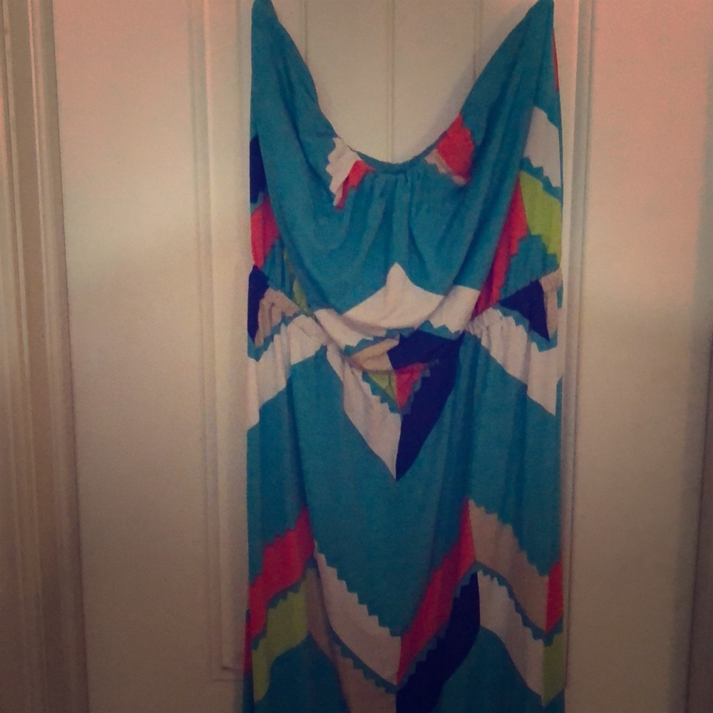 Strapless summer dress